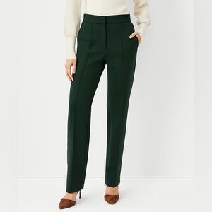 Ann Taylor Pintucked Straight Leg Pant
